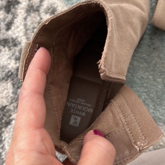 White Mountain 8.5 *Havana* Suede Leather Tassel Ankle Booties EUC - Picture 9 of 11